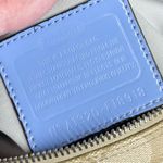 Coach Peyton Satchel Dome Bag Purse Khaki Sky Blue Y2K Signature Print F18918 Photo 7