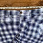 Old Navy Gingham Shorts Blue White Stretch Size 6 Like New Photo 3