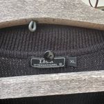 Vintage 90s Snowmen Winter Christmas Ugly Sweater Vest Black Applique XL Photo 2