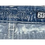 Miss Me Womens Size 25 Distressed Studded Bling Denim Shorts 90s Acid Wash Party Photo 4