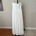 House Of CB  M D-DD 'Amorata' Ivory Pleated Maxi Dress NWOT Photo 4
