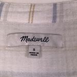 Madewell  White Park Popover Shirt in Textured Stripe Blouse Size Small EUC #2787 Photo 1