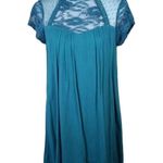 Love Reign  Teal Lace Mini Dress Women's Size 1 NWT Photo 0