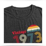 Vintage 1973 graphic T shirt, 50th birthday T shirt gift Gray Photo 2