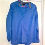 Tommy Hilfiger  blue 1/2 Long sleeve Button down dress shirt Photo 1
