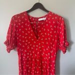 Faithfull the Brand  Jumpsuit Womens Floral Red White Great Condition Medium Photo 4