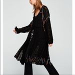 ZARA Artsy Embroidered Button Front Kimono Duster Photo 2