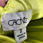 Cache  Evening Gown Jeweled Beaded Embellished High Neck Mesh Formal Navy Blue 2 Photo 4