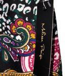 Melissa Paige  Paisley Print Jersey Knit Pull On Skirt Medium NWT Photo 2