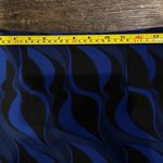 ZARA Black/Blue Geometric Print Skirt Photo 5