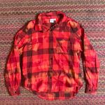 Betty Boop  RED BLEACHED FLANNEL BUTTON UP Photo 1