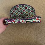 Vera Bradley Pink/Green Floral Quilted Fabric Shoulder Bag Green Photo 5