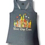 Disney NWOT Womens  World’s Magic Kingdom Best Day Blue Razorback Tank Top Size S Photo 0
