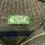 Castle by Ireland grey wool sweater sz M winter fall basic made in Ireland Gray Size M Photo 1