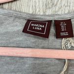 Luna NWT Marina  Womens Brown Pink Stretch Knit Sleeveless Midi Tank Dress small. Photo 6