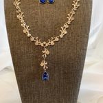 Sparkle blue crystal jewelry set party Multiple Photo 1