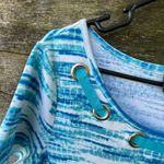 Rafaella NWT  size L  Cabana Party Scuba Blue dress. Outdoors beach comfort Photo 10