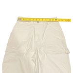 Union Bay Womens 0/24 Cream Relaxed Fit Straight Carpenter Style Cargo Pants Y2K Photo 2