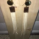 None Leather fringe suede earrings Photo 2