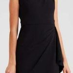 DKNY  Black Sheath Dress with Gathered Shoulder and Waist. Photo 0