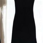 Trina Turk Feather Trim Cutout Cap Sleeve LBD Little Black Dress Women’s Size 10 Photo 3