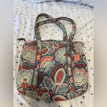 Vera Bradley Nomatic Floral Small Quilted Shoulder Tote Bag. Geometric Pattern. Photo 1