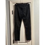 Free People  Animal Print Moto Leggings S Black Gold Stretchy Polyester Rayon Photo 2