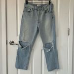 AGOLDE Riley High Rise Straight Leg Crop Jeans Size 29 Photo 4