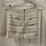 American Eagle AEO Off White Crochet Lace Tiered Skirt size 2 Photo 5