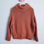 Free People Terracotta My Only Sunshine Chunky Knit Sweater Photo 0