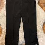 Kate Spade  Pants Trousers Size 0 Black Jewel Button Detail On Hem Side Zip Women Photo 0
