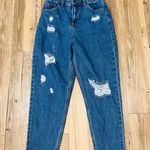 Boohoo  jeans high waisted destroyed jeans  sz 4 Photo 7