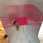 Victoria's Secret Victoria Secret 32C Strappy Hot Pink Underwire Bandeau Photo 3