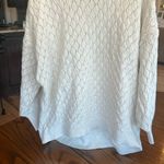 Wonderly Oversized Cream Mock Neck Sweater Roomy Womens Large Photo 2
