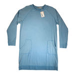Peter Millar  Womens Sweatshirt Dress Light Blue Crew Neck Long Sleeve Size L Photo 0