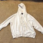 Boohoo  Off-White Drawstring Hoodie Photo 0