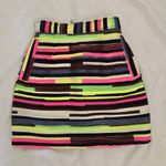 House of Holland Gina Mini Skirt Neon Funky Art US 4, UK 8, EU 36 NWOT RSP $430 Black Photo 9
