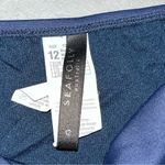 Seafolly  Navy Blue Goddess Twist Band Bikini Swim Bottom size 8 Photo 5