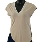 Pink Martini Asymmetrical Colorblock Short Sleeve Blouse - Size XS - NWT Photo 2