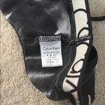 Calvin Klein Black Triangle Bra with Logo Band Photo 2