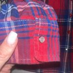 Kuhl  Womens S Plaid Red Blue Flannel Button Up Shirt Outdoor Hiking‎ Photo 3