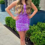 Sequence Mini Dress Purple Size XS Photo 2