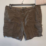 Eddie Bauer Womens Size 16 Womans Organic Cotton Green Cargo Shorts Photo 0