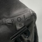 POL  Gray Lace Ruffle Tiered Mock Neck Long Sleeve Blouse Top Size Small Photo 4