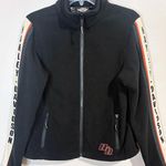 Harley Davidson Women's Y2K Fleece Jacket Size Medium Black Photo 0
