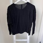 Free People Long Sleeve Embroidered and Lace Detail Shirt SZ Small Photo 1