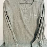 Calvin Klein  Light Gray Waffle Knit Henley Photo 0