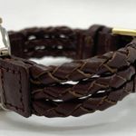 Advance ladies Quartz analog date watch 28mm two tone brown leather w/battery Photo 2