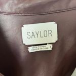 Saylor  Fabiana faux leather pullover top size S Photo 2