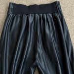 EUC Christina Karin Giselle Faux Leather Jogger Pants Black Medium Retail $288 Photo 10